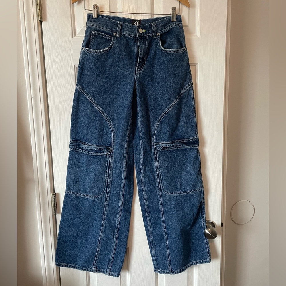 BDG Baggy Skater Cargo Wide Leg Jeans 0290